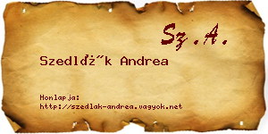 Szedlák Andrea névjegykártya